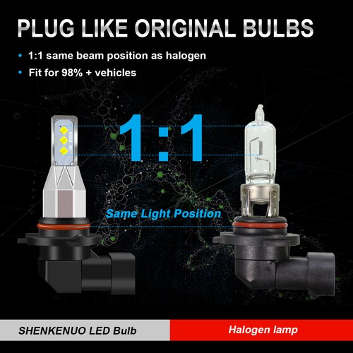 For Buick Lucerne Cxl Sedan 4-Door 2006-2011 4x Led Headlight High Low Bulbs Kit - Picture 7 of 13