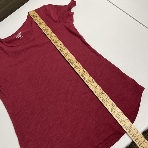 Camiseta Old Azul Marino Roja Manga Corta Everywhere Talla XS Cuello Redondo Informal - Imagen 5 de 6