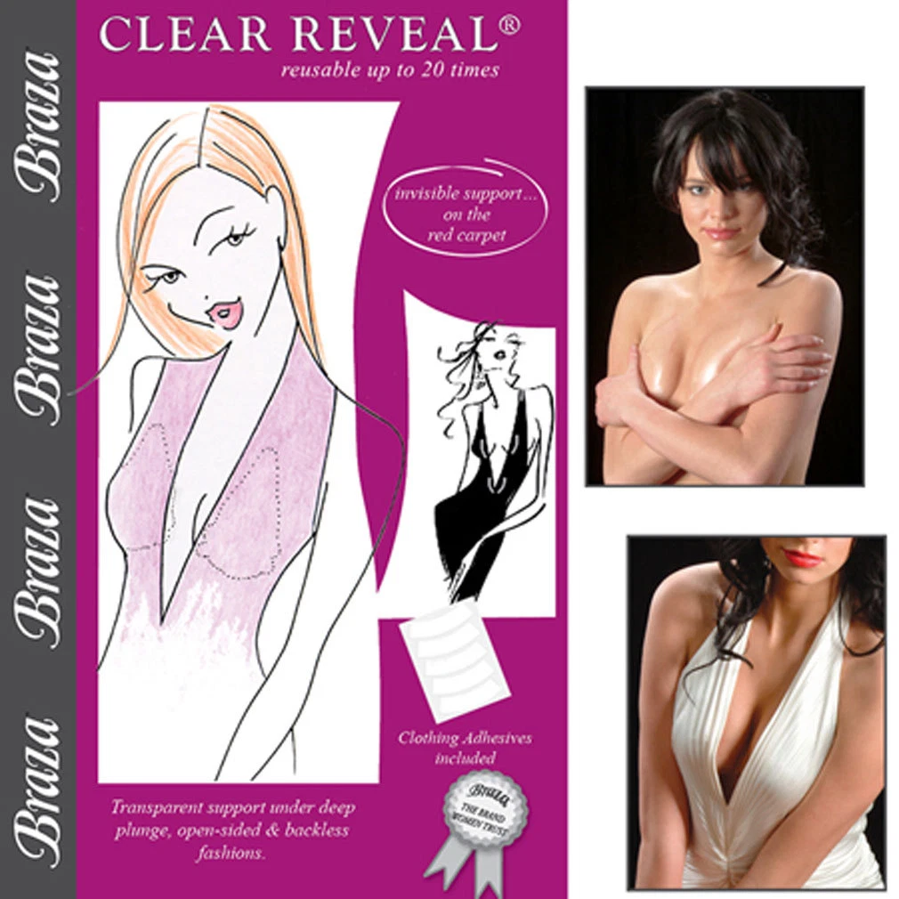 Braza Clear Reveal Adhesive Backless and Strapless Bra S1500