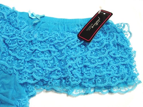 A0427 Native Intimates NEW Tiered Sheer Polka Dots Mesh Floral Lace RUMBA Boysho - Picture 13 of 16
