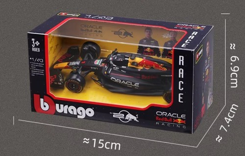 2024 F1 Max Verstappen RB20 Red Bull Honda Racing Diecast Car Model 1:43 Bburago - Picture 10 of 11