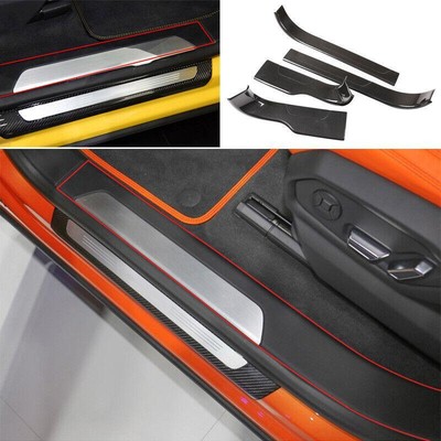 Real Carbon Fiber Door Sill Plate Scuff Cover Guard For Lamborghini Urus 18-2022