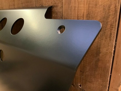 Mattschwarz Lenksumpfschutz 5 mm Aluminium passend für Land Rover Defender 90 110 130 - Bild 2 von 7