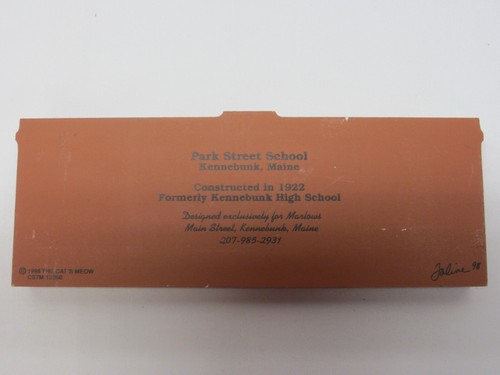 Signed 1998 The Cat's Meow Park Street School Kennebunk, ME as pictured - Picture 2 of 2