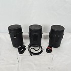 Camera Lens Cases 3 Pk Mixed Brands & Carry Straps 6" Height 3" Inside Diameter