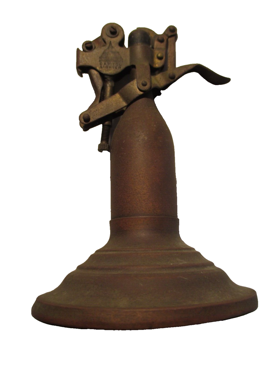 Antique Capitol Lighter with original base Ptd Sept. 17, 