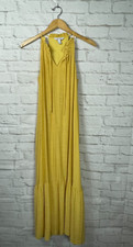 NINE WEST Womens Yellow Sleeveless Maxi Dress Size Small