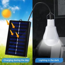 20W Solar LED Bulb Solar Panel Powered Light Tent Lamp Yard Camping Outdoor