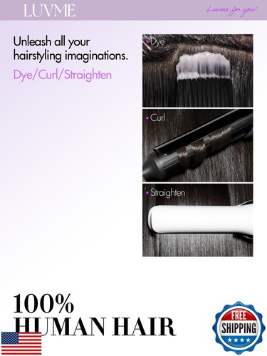 LUVME Real Human Hair Bundles Virgin Hair 12 14 16 Inches 12A Grade Peruvian - Picture 5 of 5