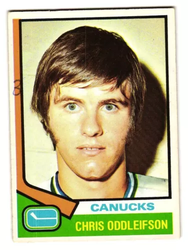1974-75 O-Pee-Chee #108 Chris Oddleifson Vancouver Canucks RC OPC SKU#VS1107