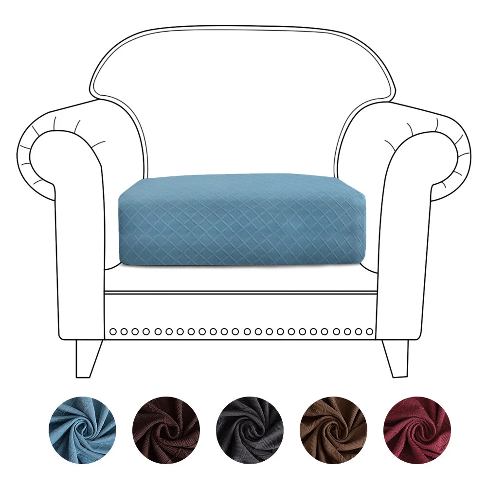 1 Seater Stretch Single Cushion Sofa Cover Chair Couch Elastic Slipcover Protect