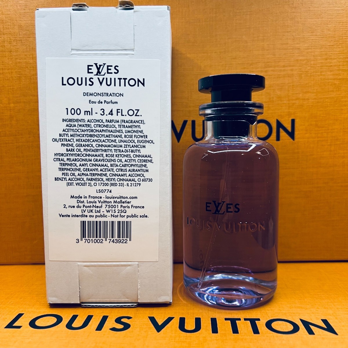 Louis Vuitton eLVes Eau de Parfufm Spray Tester 3.4oz/100ml