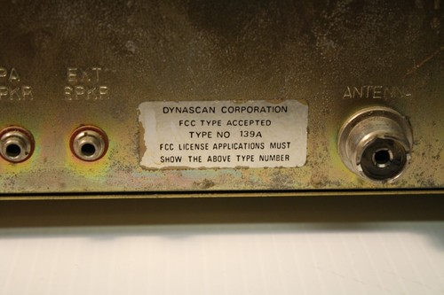 Dynascan Cobra139 CB Base Station 23 Channels Untested Powers On and Accessories - Photo 12/15