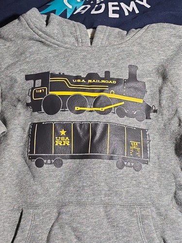 Set Of 2 Jumping Bean Hoodies Size 5-6 Space Academy USA Railroad - Picture 2 of 4