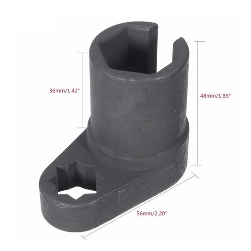 Universal 22mm 1/2" Drive Oxygen Sensor Socket Wrench Offset Removal Socket Tool - Imagen 4 de 9