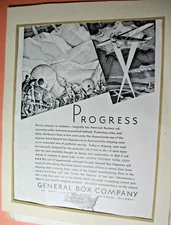 Two General Box Company, Chicago, Illinois Ads from 1930 "Fortune" Magazine