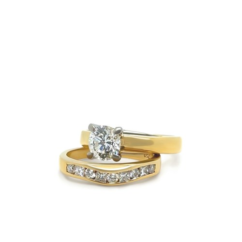 Authentic DCLA 18ct Yellow Gold Diamond Wedding Ring Set 1.30ct RRP $12,500* - Picture 3 of 12