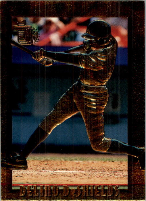 1995 Topps Embossed Golden Idols Dodgers Baseball Card #53 Delino DeShields