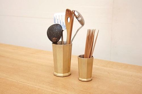 FUTAGAMI Brass Tool Stand Tool Holder Handmade by Japanese Craftman Large Size - Picture 5 of 10