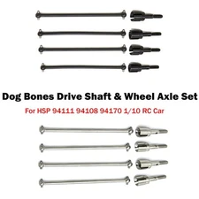 Dog Bones Drive Shafts+Wheel Axles Parts for HSP 94111 94108 94170 1/10 RC Car