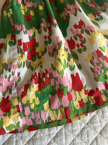 Hanna Andersson Tulips Dress Little Girls Easter Spring EUC Size 90 - Picture 4 of 7