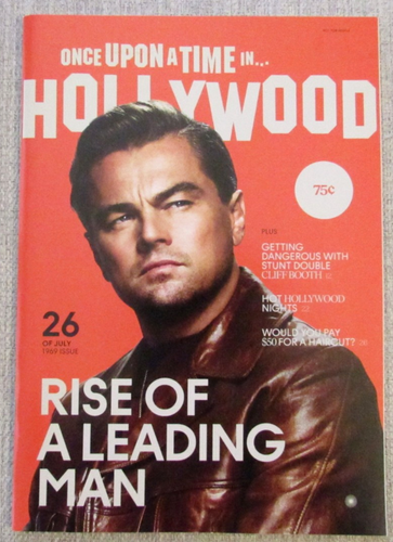 Once Upon A Time In Hollywood 2019 Booklet "Rise of a Leading Man" DiCaprio Pitt