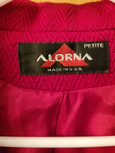 Vintage Alorna Bona Fina Petite Small/Medium Rot 100% Wolle - Bild 3 von 14