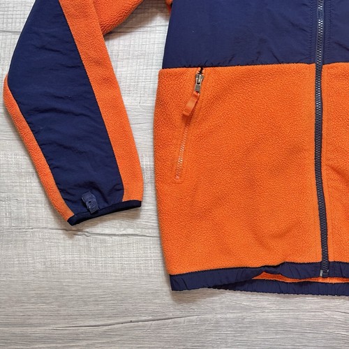 The North Face Denali Jacket Youth XL (18/20) Full Zip Fleece Blue Orange - Picture 2 of 9