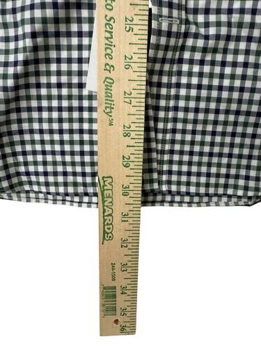 Tommy Hilfiger THFlex Dress Shirt Lightweight Slim Green Check 16.5 L 34/35 - Picture 6 of 14
