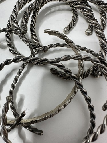 Vintage Konvolut 10 alte Indianer Seil Twist Armbänder - Bild 12 von 12