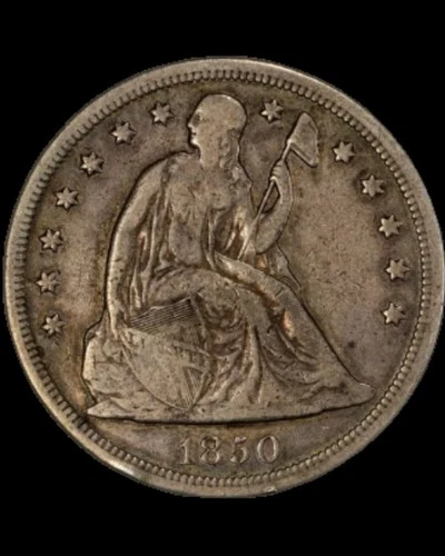 1850 O Seated Liberty Silver Dollar $1 No Motto (Key Date!) OC-1