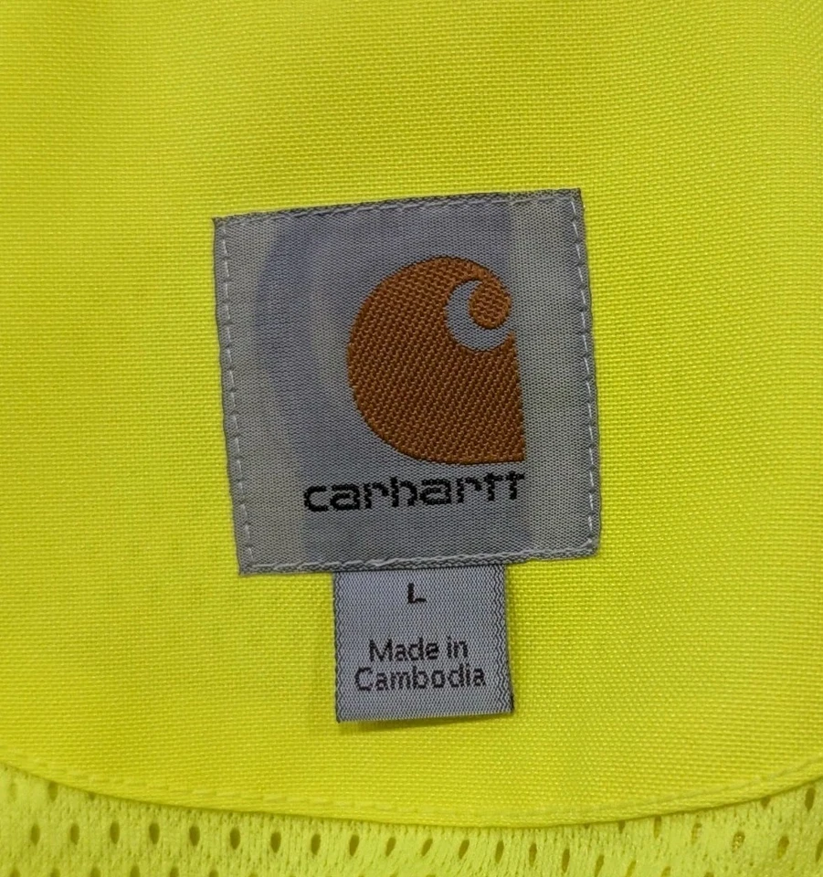 Carhartt High Visibility Waterproof Class 3 Sherwood Jacket Men’s Large - Image 3 of 4