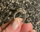 Jean Dousset silver Absolute asscher cut, trillion ring, Size 5, Stunning — photo 7