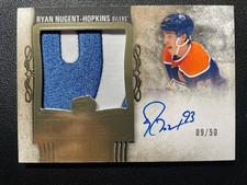 22-23 The Cup Hockey Limited Logos Patch Auto Ryan Nugent-Hopkins #/50