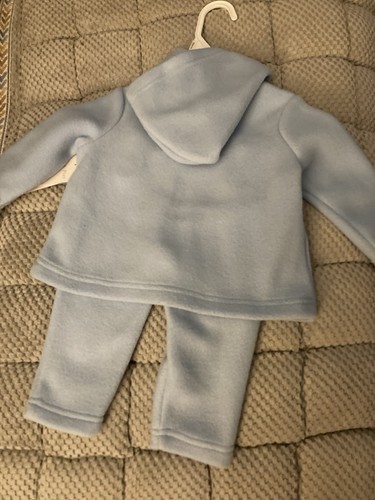 2 Piece Blue Soft Fleece Baby Set 3-6m NWT - Picture 4 of 4