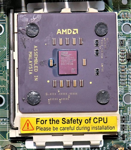 BIOSTAR M7VKG VER.2.0, SOCKET 462, AMD DURON DHD1000AMT1B, DDR RAM 256+ 128MB. - Afbeelding 5 van 7