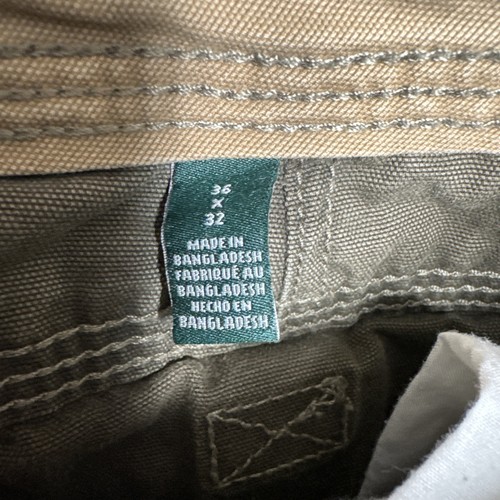 G. H. Bass & Co Pants Mens Sz 36x32 (34x29) Green Terrain Flex Stretch Workwear - Picture 9 of 14