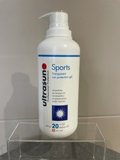Image of Ultrasun Sports Transparent Sun Protection Gel 400ml SPF 20 Sunscreen Sealed