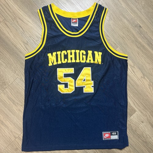 Vintage Wolverines Nike University Of Michigan Basketball Trikot 48 (XL) NCAA USA 90s