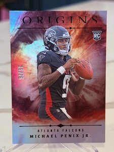 ROOKIE #/75 - 2024 Panini Origins #124 Michael Penix Jr RC Holo Silver Parallel