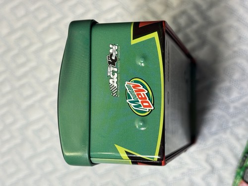 AUTOGRAPHED Jeremy Mayfield Diecast Dodge In Collectors Mountain Dew Tin - Picture 10 of 12