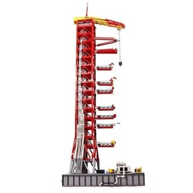 Modubrix Mocs Building Blocks Saturn-V Launch Umbilical Tower Set Bricks Toy Kit