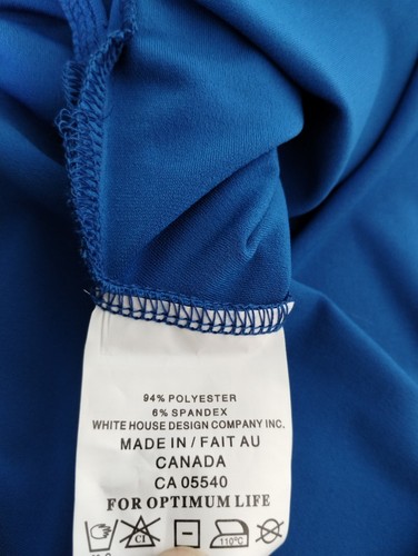 Sympli Sleeveless Chop Tunic Size 10 Royal Blue Lagoon Pocket Slinky Classic - Bild 6 von 10