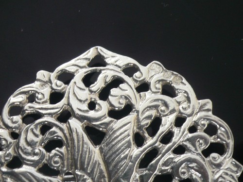 Large Sterling Silver Nurses Belt Buckle with Bird Decoration, London 1979 - Picture 10 of 12
