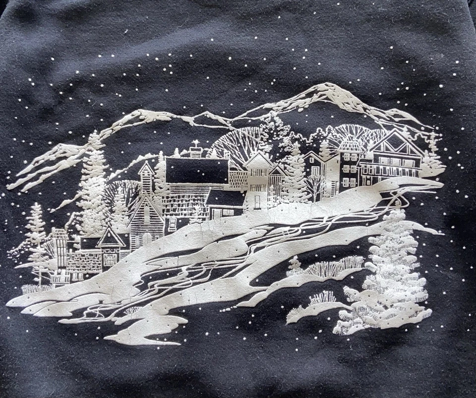 Sudadera Atlética Russell De Colección Para Hombre Talla XL Park City Utah Naturaleza Invierno Foto 4 de 4