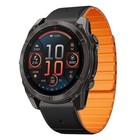 For Garmin Fenix 8 AMOLED 47mm Dual Color Magnetic Quick Release 22mm Strap