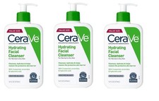 BL Cerave Hydrating Facial Cleanser 16oz Pump Value Size X 3 Packs