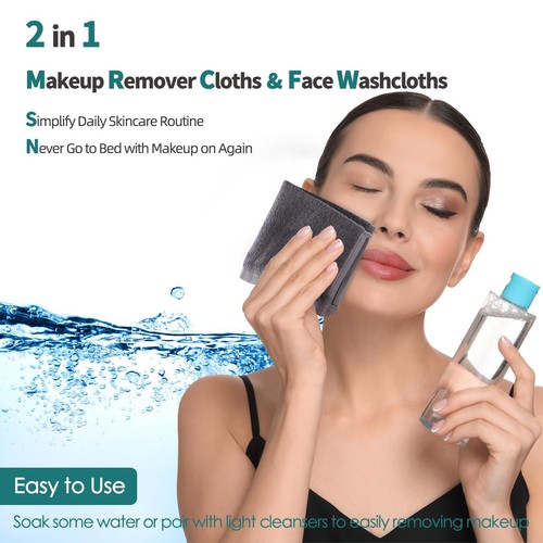 Wash Cloths 6 Pack, Super Soft and Skin Friendly Face Towel for Sensitive Ski... - Picture 2 of 9