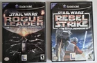 2 Star Wars Gamecube Lot-  Rogue Leader II + Rebel Strike III CIB/Tested/Works