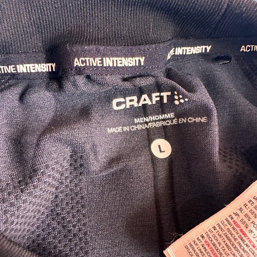 Craft Herren Active Intensity Rundhalsausschnitt Langarm schwarz Fitnessstudio Top Größe Large - Bild 3 von 7